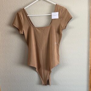 American Eagle Outfitters Tan Bodysuit